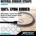 XSTRAP STANDARD 20 Pack Multiple Size Natural Rubber Tarp Bungee Straps 100% EPDM Tie Down Cords with S Hooks Heavy Duty Ideal for Securing Tarps