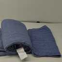 ALPHA HOME Bedspread Coverlet Set Queen Size Quilt Set, Super Soft Cashmere Feel Velvet Quilt Coverlet Set, Lightweight All Season Bedding Set(1 Coverlet, 2 Pillow Shams) (Navy Blue)
