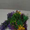Artificial Spring Flowers Outdoor UV Resistant 12Pcs Faux Outdoor Flowers Fake Plastic Outdoor Plant for Hanging Planter Porch Window Home Wedding Decor, Multiple Color