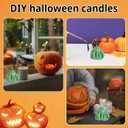 2 x Halloween Candle Molds, Silicone Ghost Candle Moulds 3D Ghost Shape Molds for DIY Crafts Haunted House Wedding Party Decor Halloween Resin Stencil for Soap Candy Chocolate