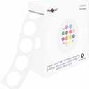 PARLAIM 0.5" Round Color Coding Circle Dot Labels on a Roll, 1000 Stickers in Plastic Dispenser Box, 1/2 inch Diameter, White