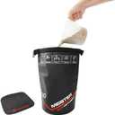 Meister Elite Portable Sand Kettlebell - Soft Sandbag Weight - 10/15/20lb (0.4 Pounds, Black)