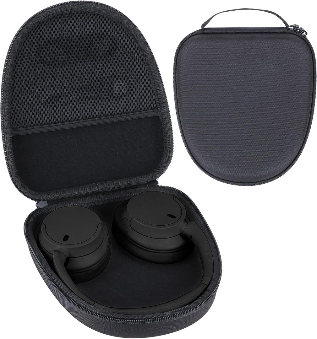 Hard Case Replacement for Sony WH-CH720N WH-CH520 WH-CH510 WH-CH710N XB900N XB700N WH-CH700N WH-910N Noise Canceling Headphones (Black Case)