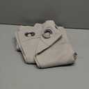 NICETOWN Room Darkening Draperies Window Curtain Panels, Thermal Insulated Grommet Room Darkening Curtains for Bedroom (Natural, 2 Panels, W34 x L54 - Inch)