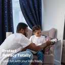 BGment Navy Star Blackout Curtains for Kid's Bedroom - Grommet Thermal Insulated Room Darkening Printed Curtains for Living Room, Set of 2 Panels (46 x 54 Inch, Dark Blue)