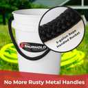 Shurhold Worlds Best Rope Handle Bucket - Tough Molded Plastic with Leak-Free Design, Even Weight Distribution & Built for Heavy-Duty Use - 5g - White (EXP 09/30/26)