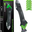 3 in 1 Silicone Caulking Tool Kit-Stainless Steel Caulk Remover Tool,Caulk Finishing Tool of 6 Silicone Pads,Caulk Tool Set for Kitchen Bathroom Tile Shower Window