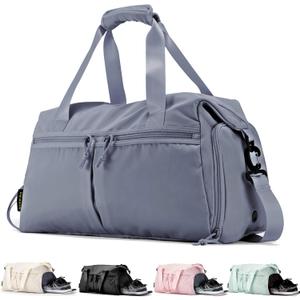 Weekender Duffel Bag with Shoe Compartment And Wet Pocket-Luggage Everyday Overnight Bag for Men and Women Travel-Carry On Gym Bag