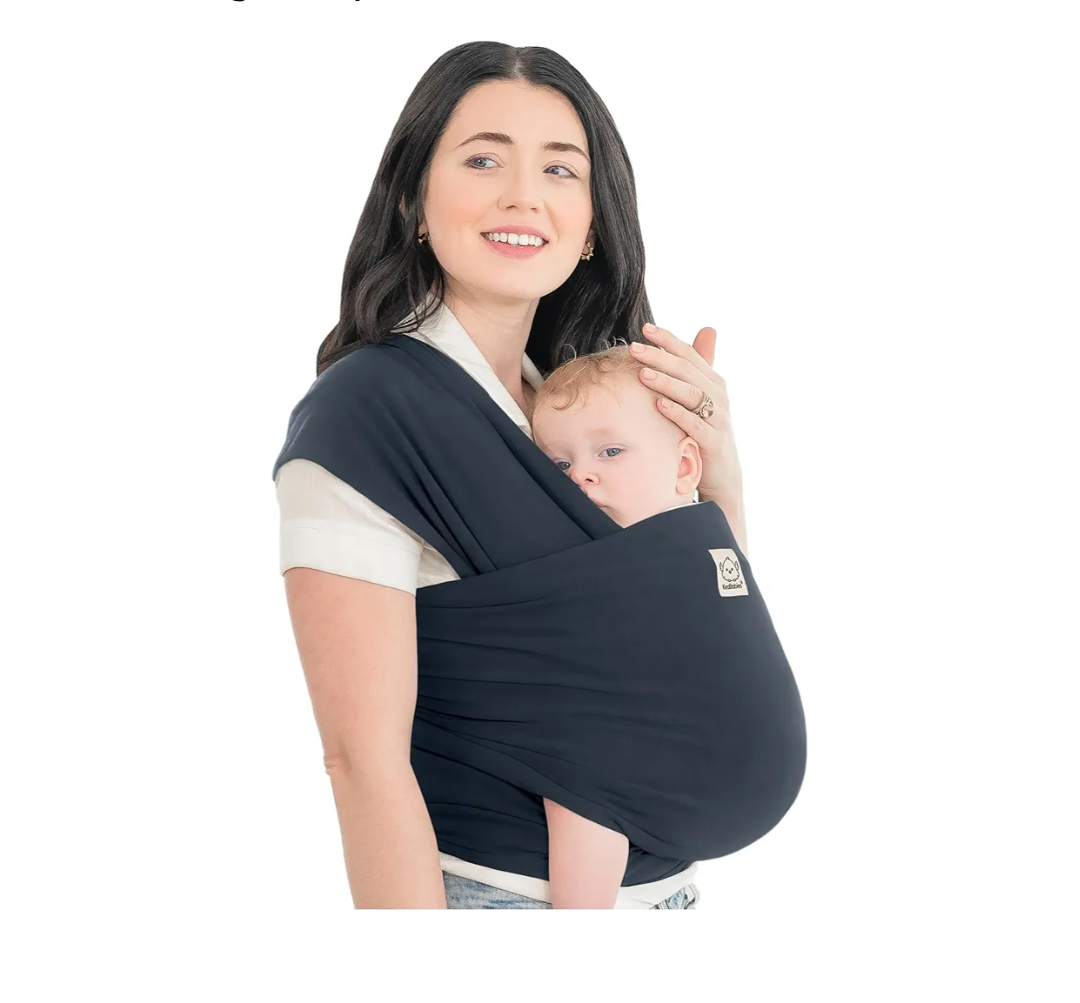KeaBabies Baby Wrap Carrier  All in 1 Original Baby Carrier Newborn to Toddler Sling, Easy to Wear, Hands Free Bonding, Lightweight, Breathable Infant Wraps (Midnight)