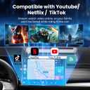 CarPlay AI Box 2026 UpgradedWireless CarPlay & Android Auto Adapter, Magic Video Box Support YouTube,TF Card,Wired-to-Wireless Conversion, Plug and Play carplay adapter for IOS10+/Android 11+