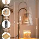 Candle Warmer Lamp with Timer, Dimmable Candle Warmer for Home Decor, Birthday Gifts for Women Mom, Adjustable Height Wax Melt Warmer with 2 Bulbs