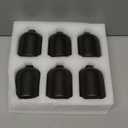 6 Pack Boho Vases, Modern Black Ceramic Bud Vases for Home Decor, Dry Flowers Centerpieces in Bulk, Mini Flower Vases for Wedding Decor