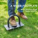 Aerator Lawn Tool for Gardening,42.5 in Manual Lawn Aerators-Easily Assemble Soil Aerator with Longer Spikes & Wider Foot Plate,Yard Aerator for Lawn to Revives Lawn Health