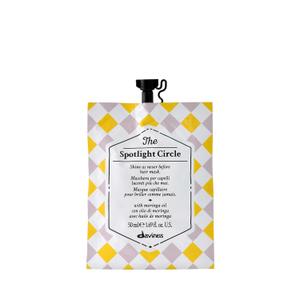Davines The Spotlight Circle, Extra Shine Boosting Hair Mask - Polishes & Smooths for Glossy Color - Moringa Oil Formula Illuminates Dull Hair Weightlessly, 1.69 Fl Oz