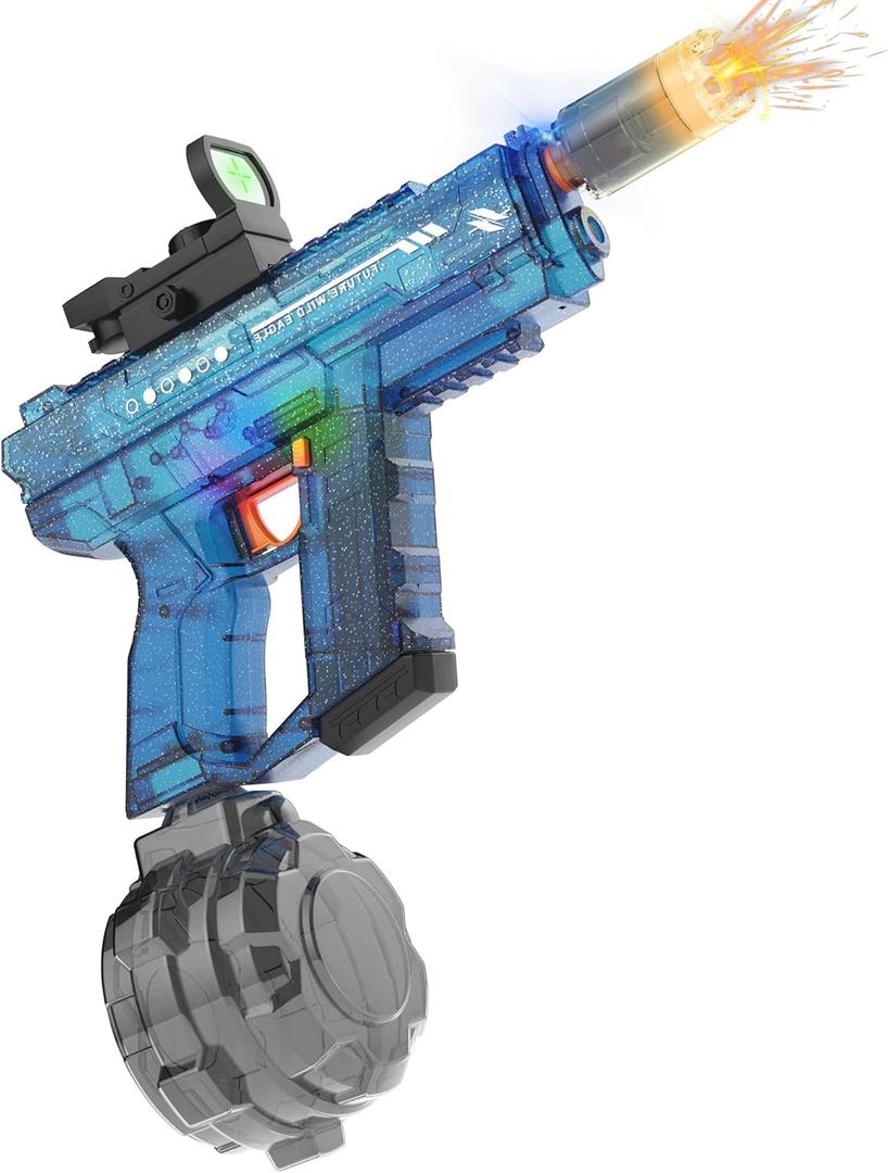 Electric Water Guns for Adults & Kids,Realistic Automatic Water Gun with 26-32 FT Long Range,800ml Large Water Tank,Splash-Resistant Design,Summer Outdoor Pool Beach Toy for Backyard Games(Blue)