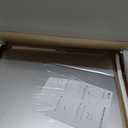 SELEAD Linen Bulletin Board 24” x 18” - Golden Aluminum Frame, Beige Fabric