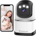VSTARCAM Pan/ Tilt Smart Security Camera, 2K QHD Dog Camera, 2.4GHz with Full Color Night Vision, Motion Detection for Baby and Pet Monitor, 2-Way Audio, Cloud & SD Card Storage(up to 256GB)