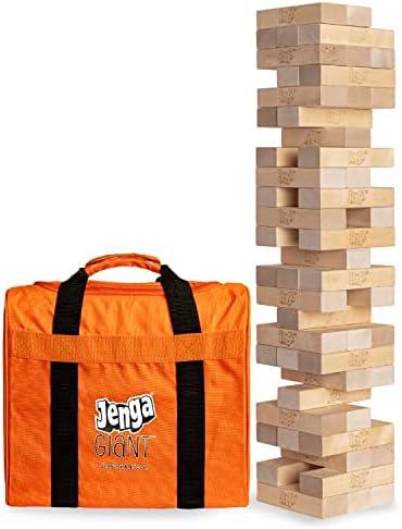 Jenga Giant - Hardwood Blocks - Stacks to Over 4 Feet - Officially Licensed - JS6