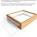 Shadow Box Frame with Lights 10'' 8 '' Memory Boxes Keepsakes Display Case Dried Flower 3D Deep Picture Frame Memorial Gifts Memorabilia Medal Wedding Travel Baby Items (Wood Color)