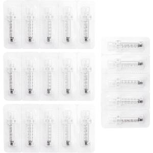 20Pcs Empty Ampoule, 0.3ml Plastic Dropper Bottles Containers, Disposable Nozzle Adapter Head Ampules, Small Travel Makeup Pen, Mini Vials Replacement Parts Accessories for Skin Face Care Consumables