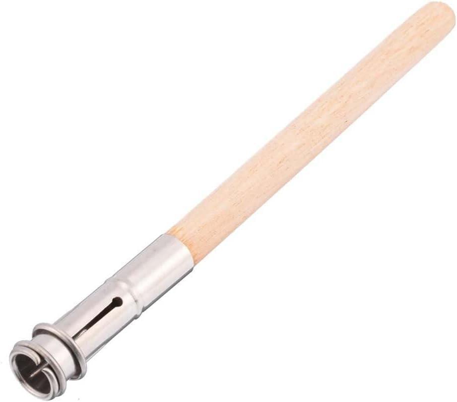 1pc Wood Color Wooden Pencil Extenders,Art Pencil Lengthener Crayon Extension with Aluminum Handle for School Office Supplies,Holders,Desk Supplies Holders and Dispensers