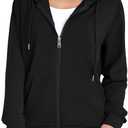 Witsmile Womens Zip Up Hoodies Long Sleeve Hooded Sweatshirts Y2K Fall Fashion Clothes Casual Trendy Jacket, Large