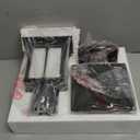 Modern Outdoor Post Light, Aluminum Lamp Post Light Fixture with Ribbed Glass, Soptted Black Outside Pole Lighting with 3-Inch Pier Mount Base for Yard Porch Pathway (14.2''H, 1 pc)