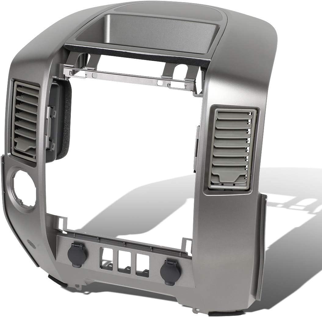 Auto Dynasty Front Dash Radio Instrument A C Center Console Panel Bezel Cover Lid w o Speaker Compatible with Titan Armada XE SE 2004-2006