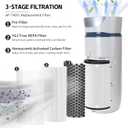 𝟐 𝐏𝐚𝐜𝐤 AP-T45 AP-T40FL Filter Compatible With Homedics TotalClean Purifier Models AP-T40, AP-T40WT, AP-T43-WT, AP-T45-BK & AP-T45-WT, 2* T40 Filter & 1 * 3W AP-UV1 Bulb, Costco Model 1461901