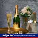 JOLLY CHEF 50 Pack Plastic Champagne Flutes Disposable 4.5 oz Clear Plastic Champagne Glasses Suitable for Wedding, Thanksgiving Day, Christmas
