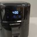 CHEFMAN 2 Qt Mini Air Fryer Digital Space-Saving Compact Air Fryer with Nonstick and Dishwasher Safe Basket, Quick & Easy Meals in Minutes, Features Digital Timer and Shake Reminder Black