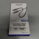 ZGEAR 6FT Silicone USB-A to Lightning 8-pin Cable - Gray