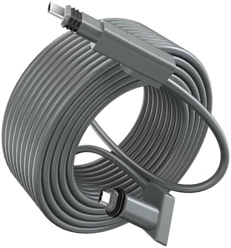 LUCMO Starlink Cable 75FT / 23M for Starlink Actuated Gen 2 Rectangular Satellite V2, Replacement Extension Cable Waterproof (75FT / 23M), Grey