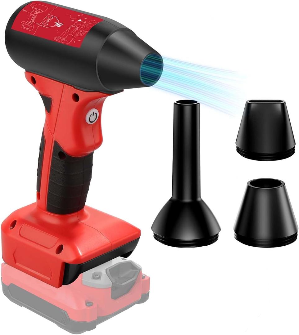 Cordless Leaf Blower,Jet Fan 130000 RPM Wind Speed,Compatible with Craftsman 20V Battery Powered - Lightweight Handheld Leaf Blower for Lawn Care, Yard, Patio Blowing Leavs Dust, Sideway Cleaning