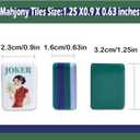 American Mahjong Classical Chinese Design Set 1.2-inch 160 Acrylic High-Grade Mah-Jongg Tiles