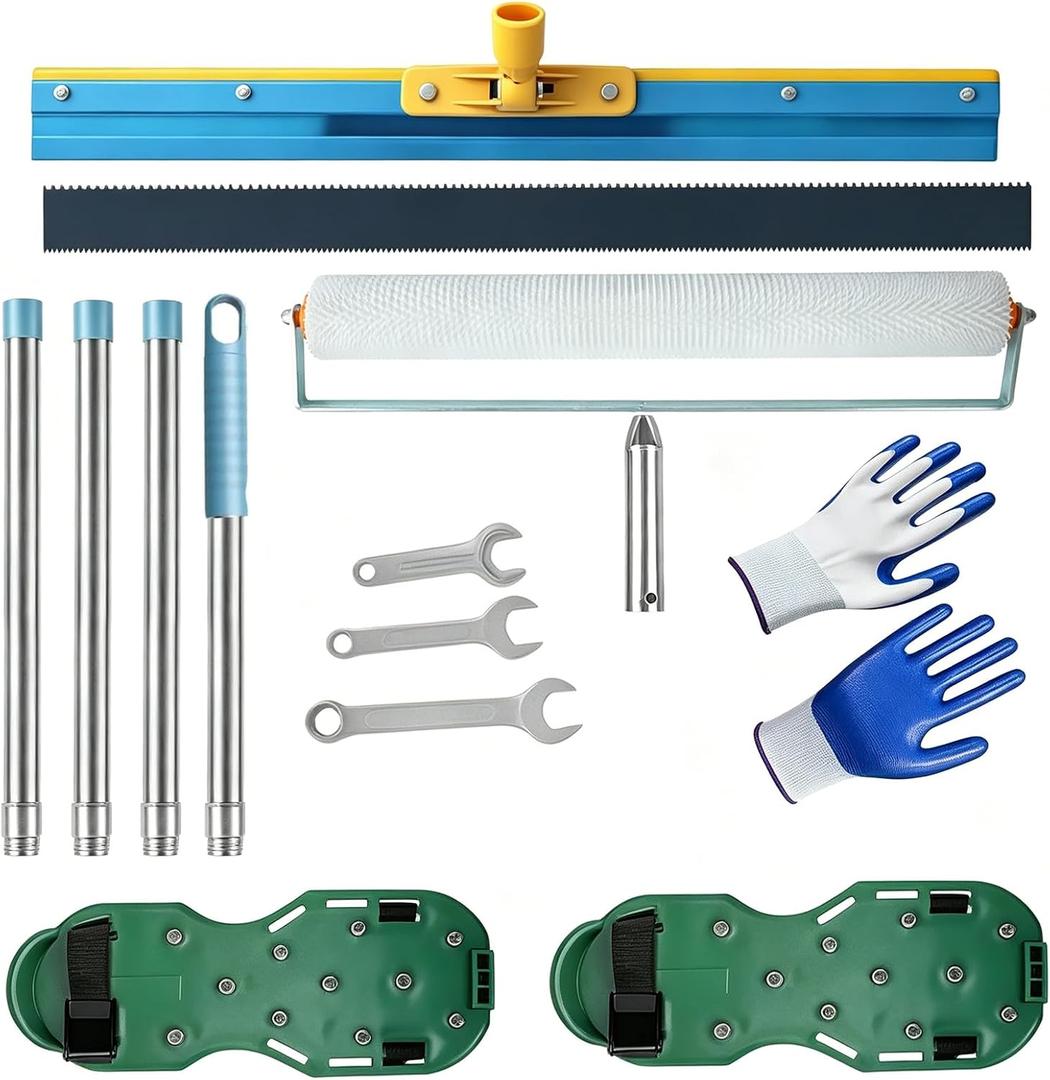 Complete Self Leveling Cement Tool KitFloor Leveling Tools for Epoxy & Concrete Coating (5)