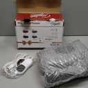 Homemate Heated Blanket Electric Throw - 50"x60" Heating Blanket Throw 1/2/4/6/8 Hours Auto-Off 10 Heat Levels Over-Heat Protection Soft Flannel Sherpa Heater ETL Certification (Light Grey (Striped))