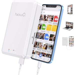 NEWQ Hard Drive for Phone Computer: 2 TB Photo Stick Portable Storage Device External HDD USB Flash for iPhone & iPad & Android Cellphone Backup Picture | Photo | Video | Data (2TB)