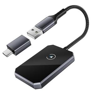 Basesailor Wireless CarPlay and Android Auto Adapter,2-in-1 2024 New Upgraded Bluetooth Car Play Dongle for Convert Factory Wired to Wireless,Fit for Cars from 2015,Apple iPhone iOS 10+,Andriod 11+