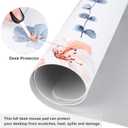 2 x QIYI Large Mouse Pad, Floral Desk Mat for Desktop, Women Girls PU Leather Waterproof Gaming Mousepad, Computer Laptop Flower Desk Accessories Protector Writing Pad for School Office Home 31.5" x 15.7"