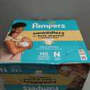 Pampers Swaddlers Diapers, Size 0 (up to 10 lbs), 140 Count, Absorbent, Keeps Baby Dry and Comfortable, Skin Safe Disposable Baby Diaper 
