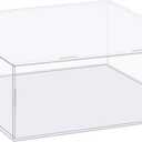 MECCANIXITY Acrylic Display Case Box Clear Dustproof Protection Showcase 10x10x4.3 Inch for Collectibles Display