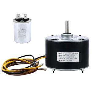 PIRIPARA Condenser Fan Motor Replaces Carrier # 5KCP39EGS070S 5KCP39EGY823S, Genteq #GE3905, Bryant Payne HC39GE236 HC39GE237 HC39GE234A Dayton 6DLL0, 1/4HP 1100 RPM 208-230V 48Frame with Capacitor
