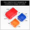SEDY 30-Bin Wall-Mounted Storage Rack System - Heavy-Duty Garage Tool Organizer for Screws, Nuts, Bolts, Nails, Beads, and Small Hardware Parts - Easy Installation and Customizable