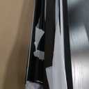 Henn&Hart 28" Wooden Accent Cabinet, Sideboard Buffet Cabinet with 2 Panel Doors, an Adjustable Shelf and Cable Management Cut-Out for Living Room, Dining Room, Bedroom or Entryway, Antiqued Gray Oak (Black Grain)