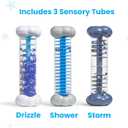 hand2mind Calming Sounds Sensory Tubes, Rain Sound Fidget Tubes, Rain Stick Instrument, Toddler Sensory Toys, Calm Down Corner Supplies, Science Classroom Weather Toys, Play Therapy Activities