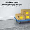 Clear Vinyl Carpet Protector 27x 6, Washable Rug Protector for Low Pile, Floor Protector Mat with Spiked Backing, Non Slip Waterproof & Washable, Plastic Runners to Protect Carpet YADI