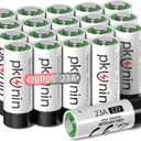 PKUNIN 23A 12 Volt Battery Alkaline 23A 12V Battery Ceiling Fan Remotes Batteries, Garage Door Openers Battery 20 Pack