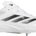 Adidas Mens Adizero Impact Baseball Cleats White/ Black/ Team Light Grey 9 Medium