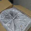 ShopLaLa Animal Barrier Fence (20 Panels) 12in(L) x 24in(H) Rustproof White Metal Wire Fencing Flower Bed Edging for Landscape Patio Yard Patio Outdoor Decorative Floral Garden Boarder Dog Fences